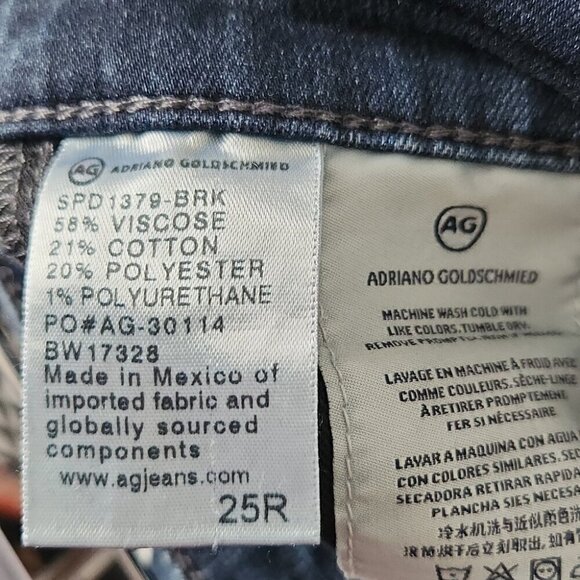 AG ADRIANO GOLDSCHMIED | Farrah high rise skinny jeans sz 25R - Picture 4 of 5